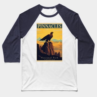 Pinnacles National Park Travel Poster Baseball T-Shirt